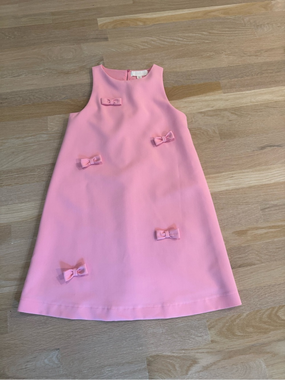 Zara Pink Sleeveless Bow A-Line Dress
